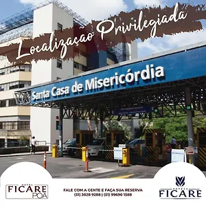 2* Hotel Ficare Poa - 3min Do Complexo Hospitalar Santa Casa